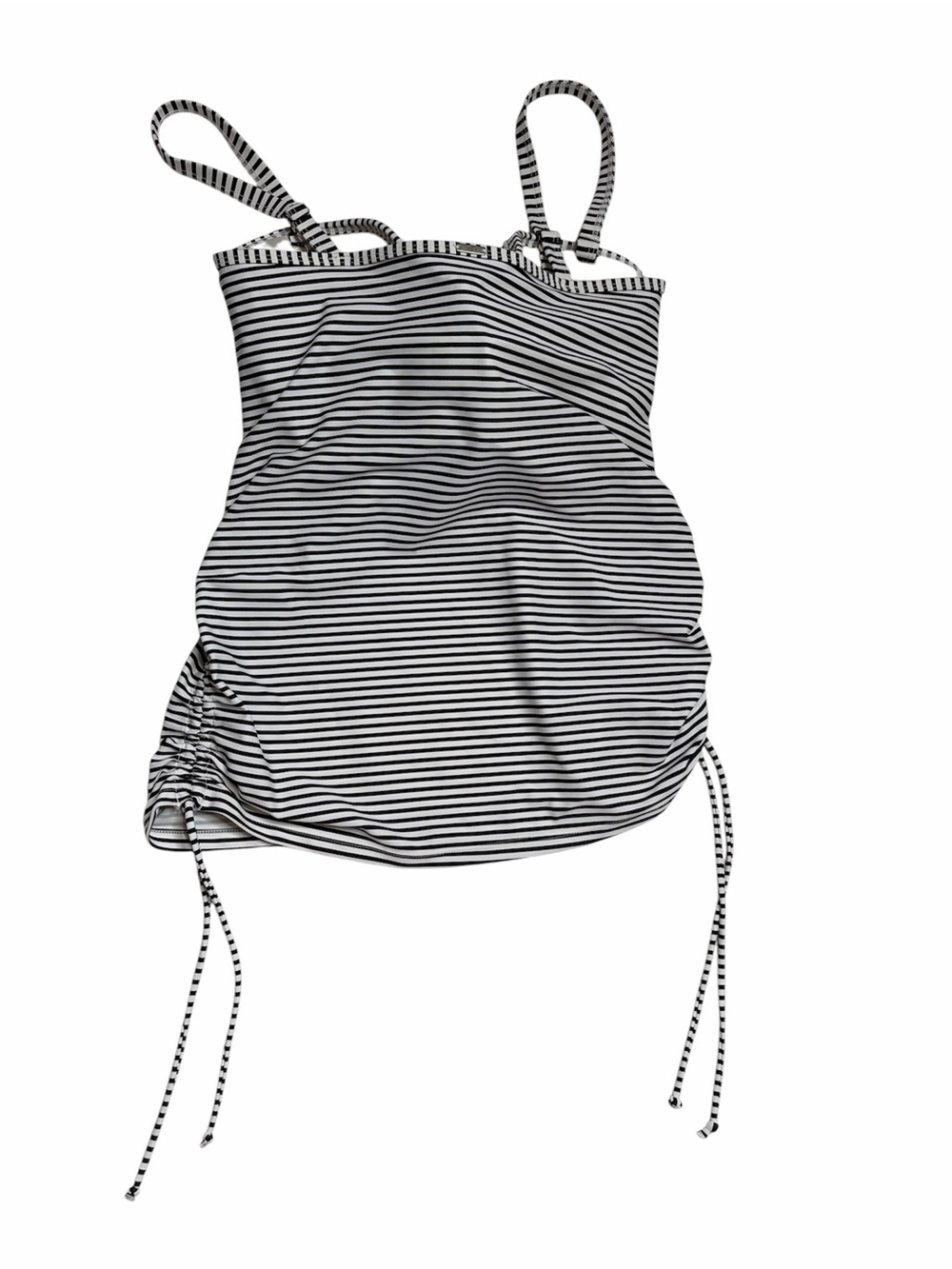 Panache Anya Black and White Stripe Bra-Sized Bandeau Tankini Top Size 36DD - Picture 5 of 13